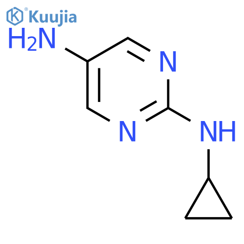 N2-cyclopropyl-2,5-Pyrimidinediamine structure