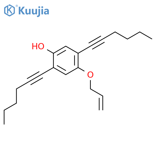 Phenol, 2,5-di-1-hexyn-1-yl-4-(2-propen-1-yloxy)- structure