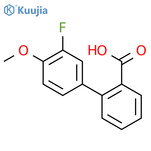 2-(3-fluoro-4-methoxyphenyl)benzoic Acid structure