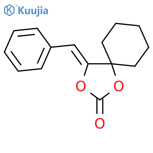 1,3-Dioxaspiro[4.5]decan-2-one, 4-(phenylmethylene)-, (4Z)- structure