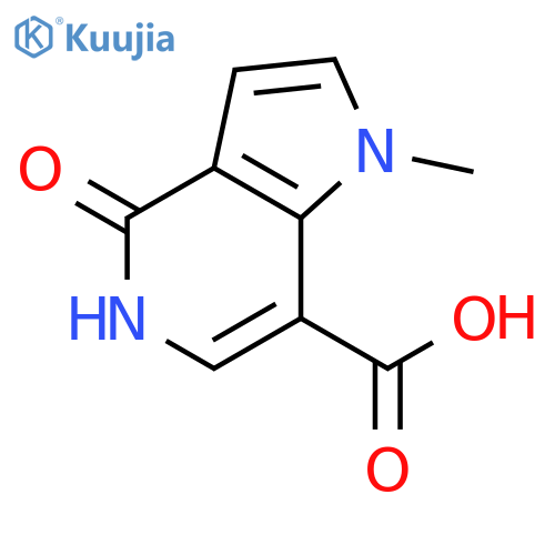 4,5-dihydro-1-methyl-4-oxo-1H-Pyrrolo[3,2-c]pyridine-7-carboxylic acid structure