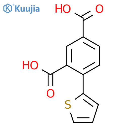 1,3-Benzenedicarboxylic acid, 4-(2-thienyl)- structure