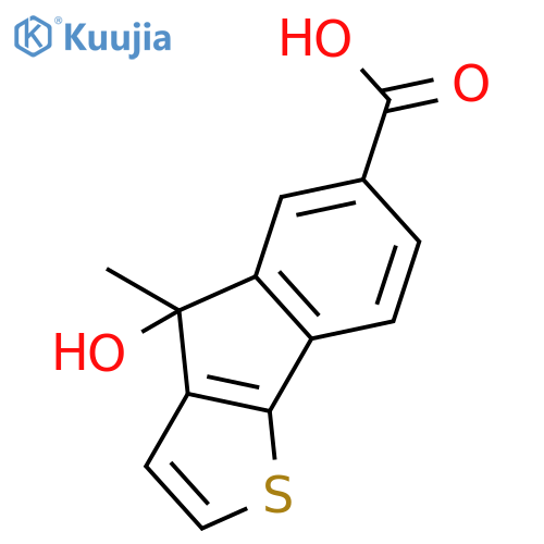 4H-Indeno[1,2-b]thiophene-6-carboxylic acid, 4-hydroxy-4-methyl- structure