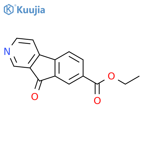 9H-Indeno[2,1-c]pyridine-7-carboxylic acid, 9-oxo-, ethyl ester structure
