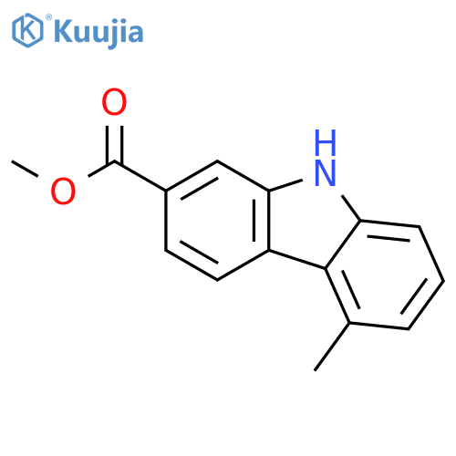 9H-Carbazole-2-carboxylic acid, 5-methyl-, methyl ester structure