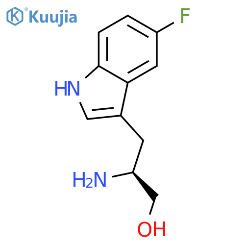 b-amino-5-fluoro-1H-Indole-3-propanol structure