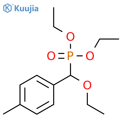 Phosphonic acid, [ethoxy(4-methylphenyl)methyl]-, diethyl ester structure