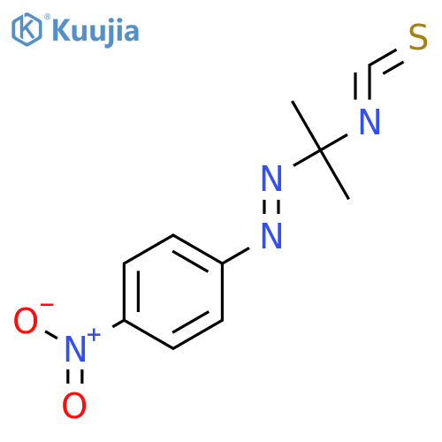 Diazene, (1-isothiocyanato-1-methylethyl)(4-nitrophenyl)- structure