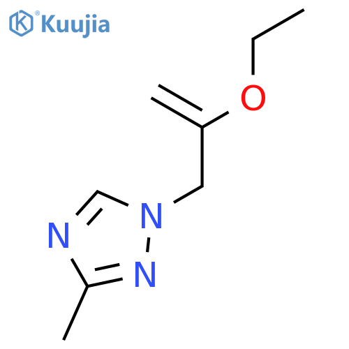 1H-1,2,4-Triazole, 1-(2-ethoxy-2-propenyl)-3-methyl- structure