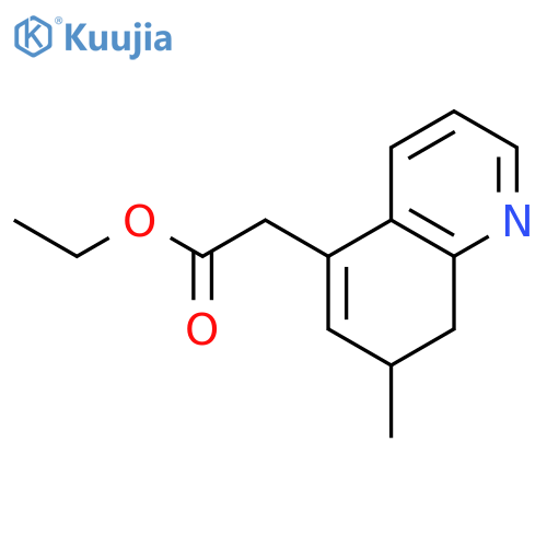 5-Quinolineacetic acid, 7,8-dihydro-7-methyl-, ethyl ester structure