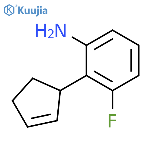 2-(cyclopent-2-en-1-yl)-3-fluoroaniline structure