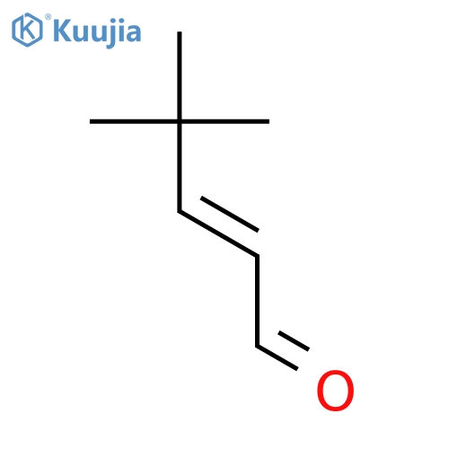 2-Pentenal, 4,4-dimethyl- structure