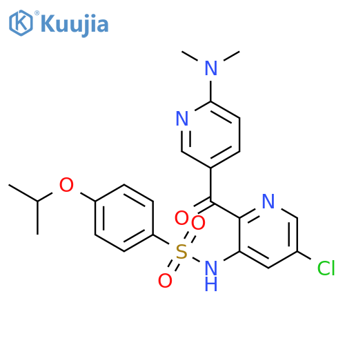 Benzenesulfonamide,N-[5-chloro-2-[[6-(dimethylamino)-3-pyridinyl]carbonyl]-3-pyridinyl]-4-(1-methylethoxy)- structure