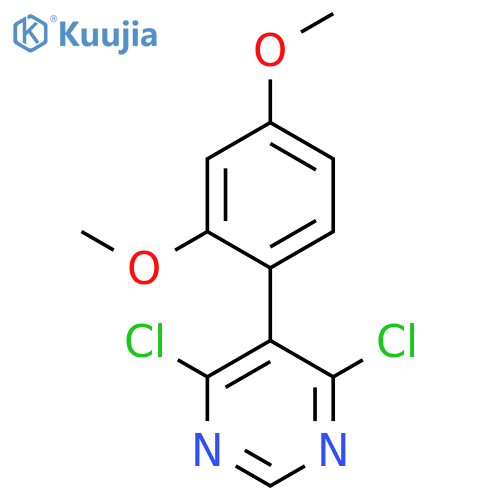 Pyrimidine, 4,6-dichloro-5-(2,4-dimethoxyphenyl)- structure