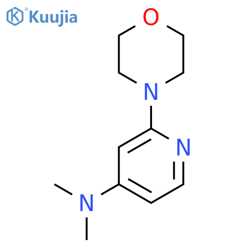 4-Pyridinamine, N,N-dimethyl-2-(4-morpholinyl)- structure