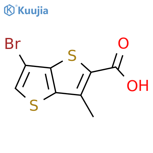 Thieno[3,2-b]thiophene-2-carboxylic acid, 6-bromo-3-methyl- structure