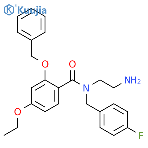 Benzamide,N-(2-aminoethyl)-4-ethoxy-N-[(4-fluorophenyl)methyl]-2-(phenylmethoxy)- structure