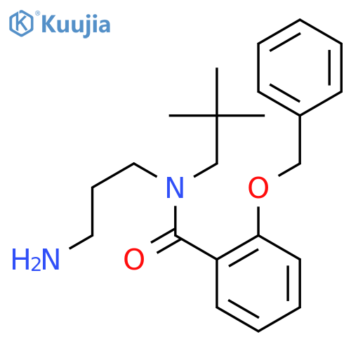 Benzamide,N-(3-aminopropyl)-N-(2,2-dimethylpropyl)-2-(phenylmethoxy)- structure