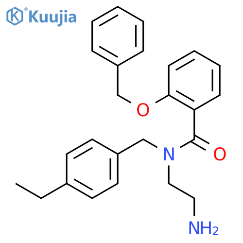 Benzamide,N-(2-aminoethyl)-N-[(4-ethylphenyl)methyl]-2-(phenylmethoxy)- structure