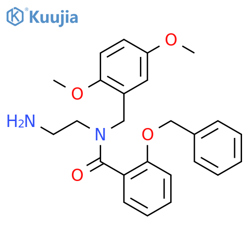 Benzamide,N-(2-aminoethyl)-N-[(2,5-dimethoxyphenyl)methyl]-2-(phenylmethoxy)- structure