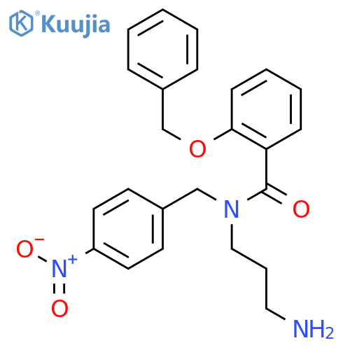 Benzamide,N-(3-aminopropyl)-N-[(4-nitrophenyl)methyl]-2-(phenylmethoxy)- structure