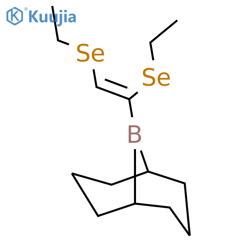 9-Borabicyclo[3.3.1]nonane, 9-[1,2-bis(ethylseleno)ethenyl]- structure