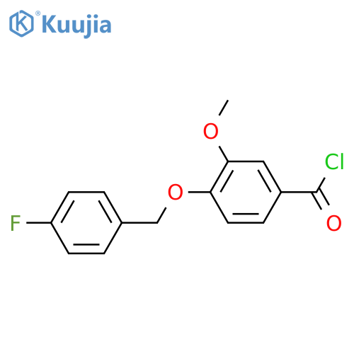 4-(4-Fluorobenzyl)oxy-3-methoxybenzoyl Chloride structure