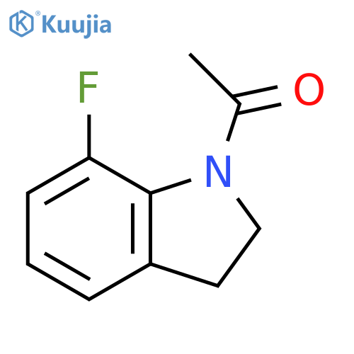 1-(7-fluoro-2,3-dihydro-1H-indol-1-yl)-Ethanone structure