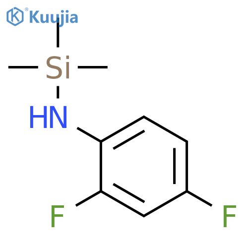 BENZENAMINE, 2,4-DIFLUORO-N-(TRIMETHYLSILYL)- structure