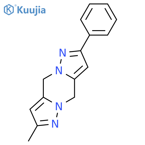 4H,9H-Dipyrazolo[1,5-a:1',5'-d]pyrazine, 2-methyl-7-phenyl- structure