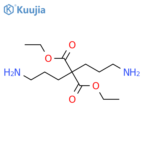 Propanedioic acid, bis(3-aminopropyl)-, diethyl ester structure