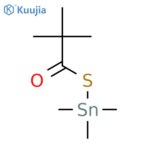 Stannane, [(2,2-dimethyl-1-oxopropyl)thio]trimethyl- structure