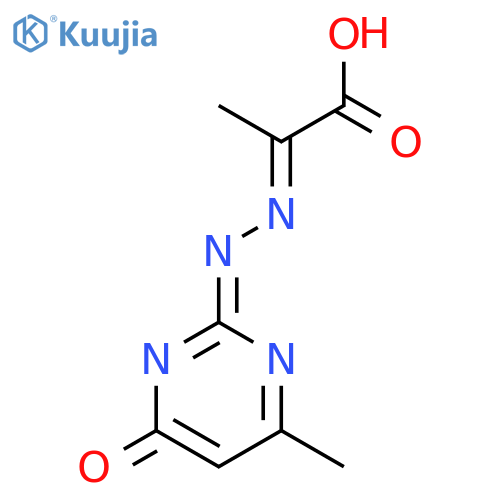 pyruvic acid, (4-hydroxy-6-methylpyrimidin-2-yl)hydrazone (keto form) structure