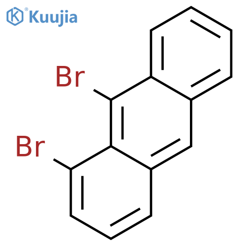 Anthracene, 1,9-dibromo- structure