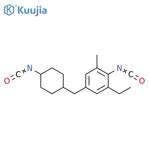 Benzene,1-ethyl-2-isocyanato-5-[(4-isocyanatocyclohexyl)methyl]-3-methyl- structure