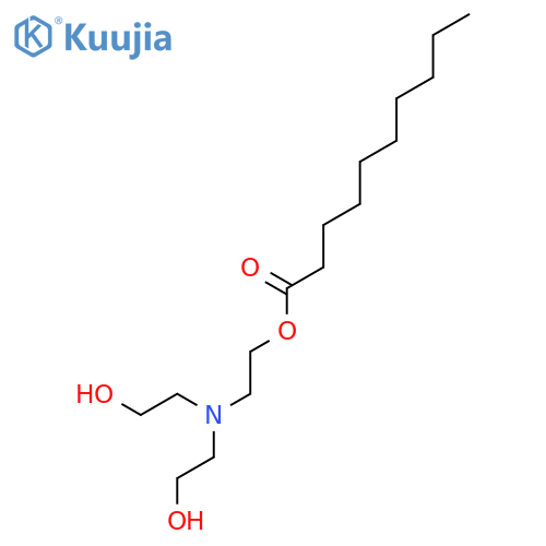 2-[Bis(2-hydroxyethyl)amino]ethyl decanoate structure
