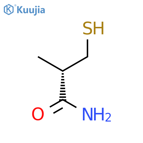 Propanamide, 3-mercapto-2-methyl-, (S)- structure