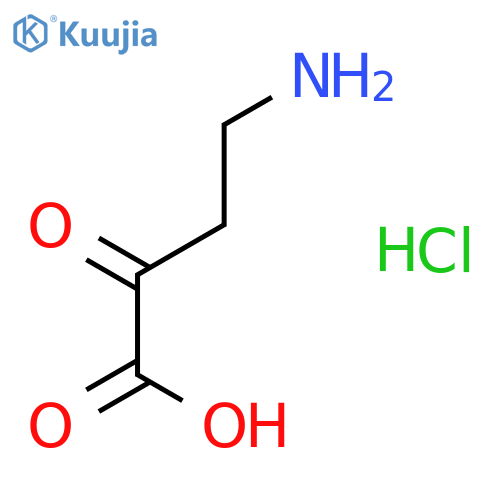 Butanoic acid, 4-amino-2-oxo-, hydrochloride structure