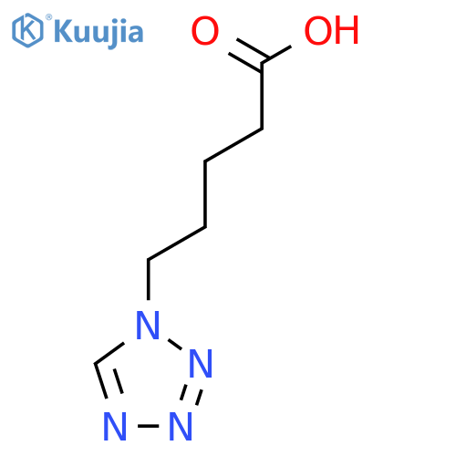 5-(1H-1,2,3,4-tetrazol-1-yl)pentanoic acid structure