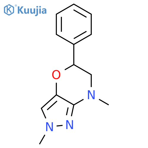 Pyrazolo[4,3-b][1,4]oxazine, 2,5,6,7-tetrahydro-2,7-dimethyl-5-phenyl- structure
