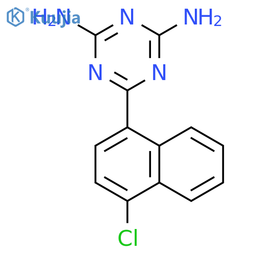 1,3,5-Triazine-2,4-diamine, 6-(4-chloro-1-naphthalenyl)- structure