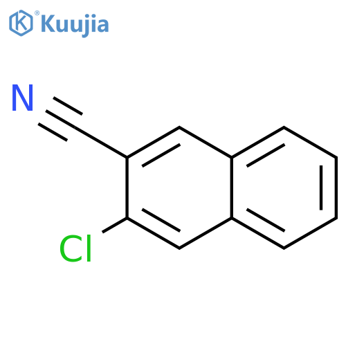 2-NAPHTHALENECARBONITRILE, 3-CHLORO- structure