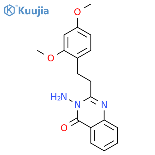 4(3H)-Quinazolinone, 3-amino-2-[2-(2,4-dimethoxyphenyl)ethyl]- structure