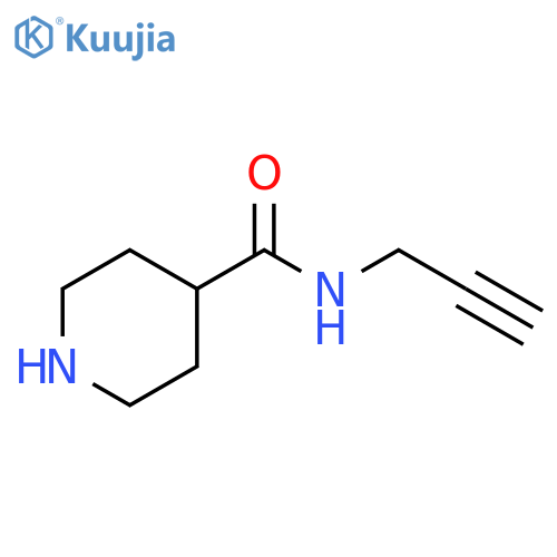 4-Piperidinecarboxamide, N-2-propyn-1-yl- structure