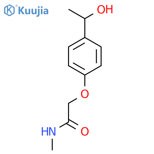 2-4-(1-hydroxyethyl)phenoxy-N-methylacetamide structure