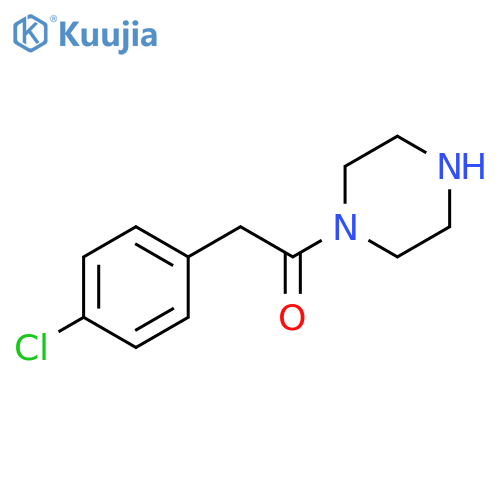 2-(4-chlorophenyl)-1-(piperazin-1-yl)ethan-1-one structure