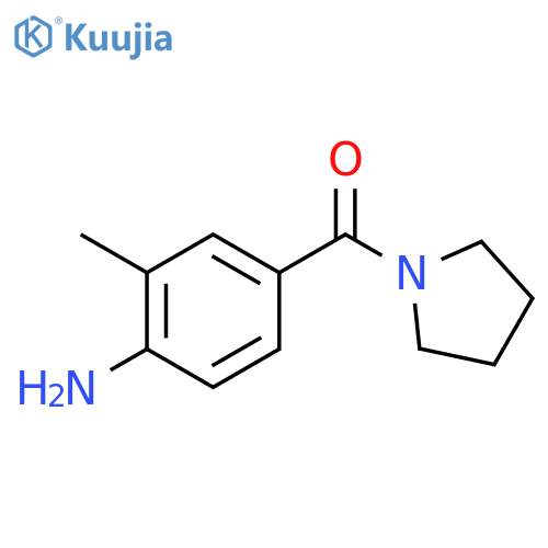 2-methyl-4-(pyrrolidine-1-carbonyl)aniline structure