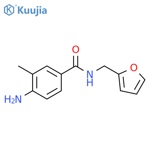 4-Amino-N-(2-furylmethyl)-3-methylbenzamide structure