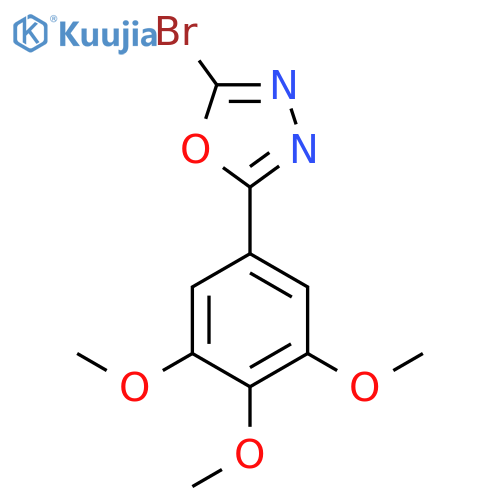 2-Bromo-5-(3,4,5-trimethoxyphenyl)-1,3,4-oxadiazole structure