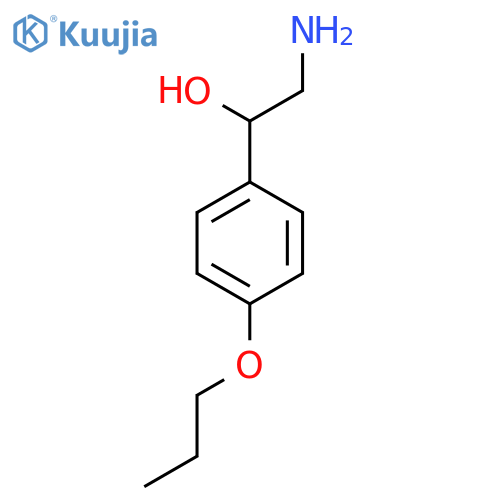 2-amino-1-(4-propoxyphenyl)ethan-1-ol structure